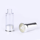 Aluminum Cap Clear AS Plastic Dispensing Serum Bottle With Pump 10ml - 30ml