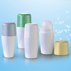 White Deodorant Essential Paste Roll On Plastic Bottle With Pink Overcaps