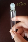 18ml White Plastic Tall Empty Roll On Bottle Screw Cap Mini Eye Cream Skin Perfume